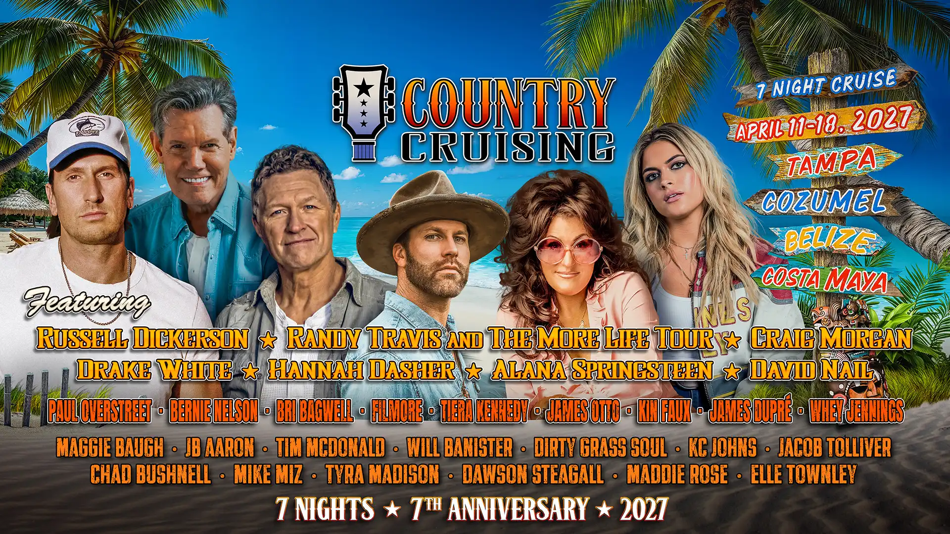 Country Cruising 2027 - The Ultimate Country Music Cruise Vacation Onboard Celebrity Summit - April 11-18, 2027